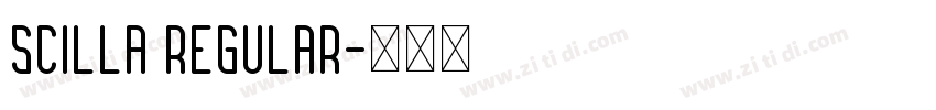 Scilla Regular字体转换